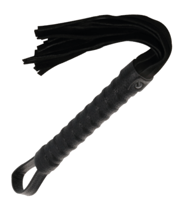 DARKNESS LATIGO BONDAGE NEGRO CON MANGO DE PIEL