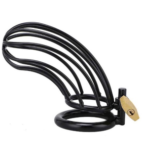 METAL HARD JAULA ANILLO CASTIDAD BIRD NEGRO