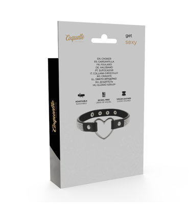 COQUETTE CHIC DESIRE CHOKER CUERO VEGANO CORAZON