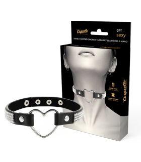 COQUETTE CHIC DESIRE CHOKER CUERO VEGANO CORAZON