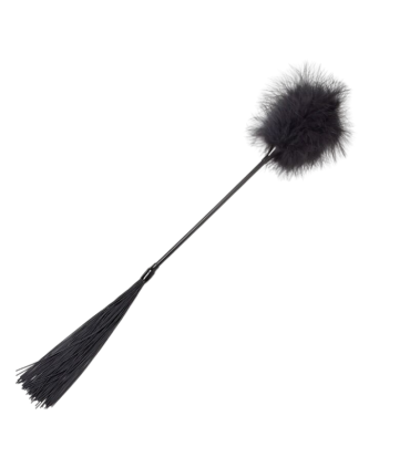 SECRET PLAY PLUMERO LATIGO NEGRO