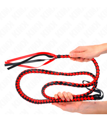 KINK LATIGO DE SERPIENTE LARGO ROJO 210 CM