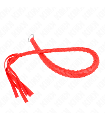 KINK LATIGO DE SERPIENTE CON ANILLO DE MANO ROJO 65 CM