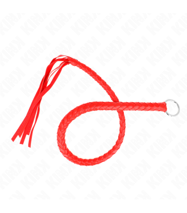 KINK LATIGO DE SERPIENTE CON ANILLO DE MANO ROJO 65 CM
