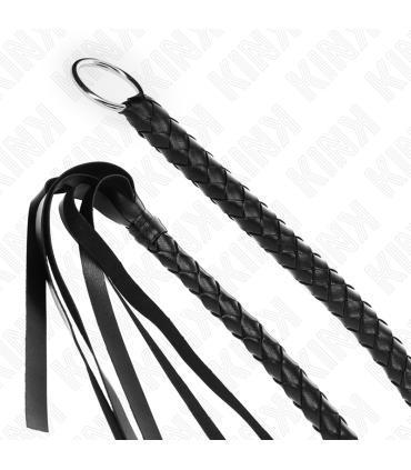 KINK LATIGO DE SERPIENTE CON ANILLO DE MANO NEGRO 65 CM