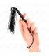 KINK MINI LATIGO DE SILICONA CON AGARRE 6 BOLAS NEGRO 26 CM