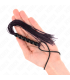 KINK MINI LATIGO DE SILICONA CON AGARRE 6 BOLAS NEGRO 26 CM