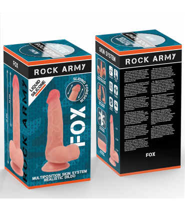ROCKARMY FOX DILDO REALISTA DDUAL DENSITY LIQUID SILICONE 19 CM O 32 CM