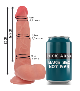 ROCKARMY RANGER DILDO REALISTA DUAL DENSITY LIQUID SILICONE 22 CM O 36 CM