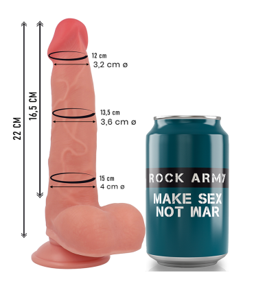 ROCKARMY RANGER DILDO REALISTA DUAL DENSITY LIQUID SILICONE 22 CM O 36 CM