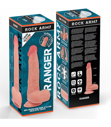 ROCKARMY RANGER DILDO REALISTA DUAL DENSITY LIQUID SILICONE 22 CM O 36 CM