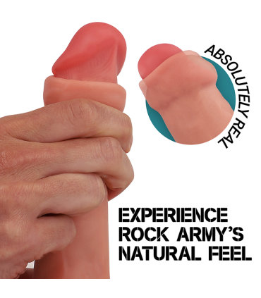 ROCKARMY RAPTOR DILDO REALISTA DUAL DENSITY LIQUID SILICONE 24 CM O 44 CM
