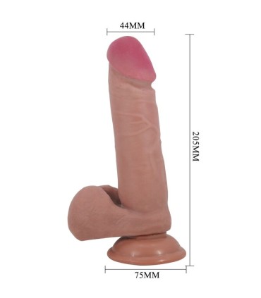 PRETTY LOVE SLIDING SKIN SERIES DILDO REALISTICO CON VENTOSA PIEL DESLIZANTE NATURAL 205 CM
