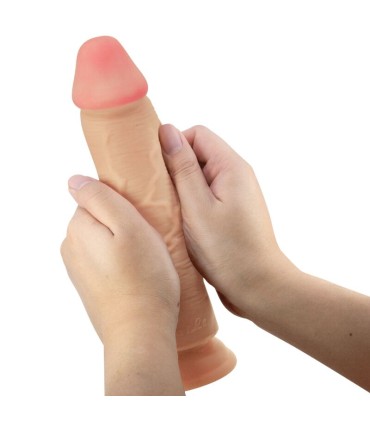 PRETTY LOVE SLIDING SKIN SERIES DILDO REALISTICO CON VENTOSA PIEL DESLIZANTE NATURAL 234 CM