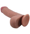 PRETTY LOVE - SLIDING SKIN SERIES DILDO REALÍSTICO CON VENTOSA PIEL DESLIZANTE MULATO 23.4 CM