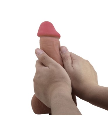 PRETTY LOVE SLIDING SKIN SERIES DILDO REALISTICO CON VENTOSA PIEL DESLIZANTE MULATO 234 CM