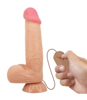 PRETTY LOVE SLIDING SKIN SERIES DILDO REALISTICO CON VENTOSA PIEL DESLIZANTE CONTROL REMOTO NATURAL 218 CM