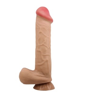 PRETTY LOVE SLIDING SKIN SERIES DILDO REALISTICO CON VENTOSA PIEL DESLIZANTE 26 CM