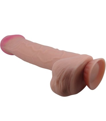 PRETTY LOVE SLIDING SKIN SERIES DILDO REALISTICO CON VENTOSA PIEL DESLIZANTE MORENO 26 CM