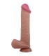 PRETTY LOVE SLIDING SKIN SERIES DILDO REALISTICO CON VENTOSA PIEL DESLIZANTE MORENO 26 CM