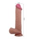 PRETTY LOVE SLIDING SKIN SERIES DILDO REALISTICO CON VENTOSA PIEL DESLIZANTE MORENO 26 CM
