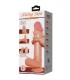 PRETTY LOVE SLIDING SKIN SERIES DILDO REALISTICO CON VENTOSA PIEL DESLIZANTE MORENO 26 CM