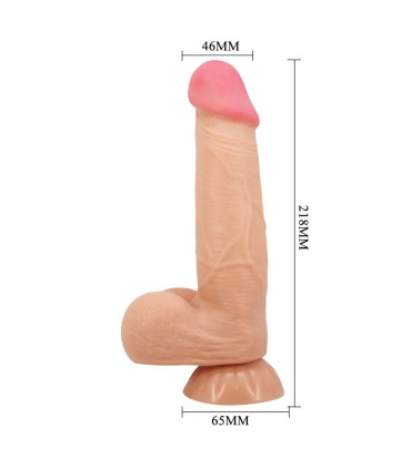 PRETTY LOVE SLIDING SKIN SERIES DILDO REALISTICO CON VENTOSA PIEL DESLIZANTE 218 CM