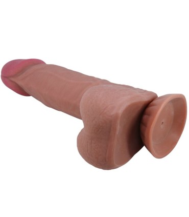 PRETTY LOVE SLIDING SKIN SERIES DILDO REALISTICO CON VENTOSA PIEL DESLIZANTE MORENO 218 CM