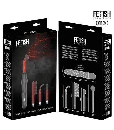 FETISH SUBMISSIVE VIBRADOR WAND ELECTROESTIMULACION ALTA FRECUENCIA
