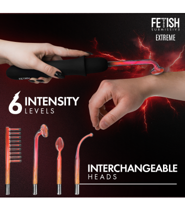 FETISH SUBMISSIVE VIBRADOR WAND ELECTROESTIMULACION ALTA FRECUENCIA