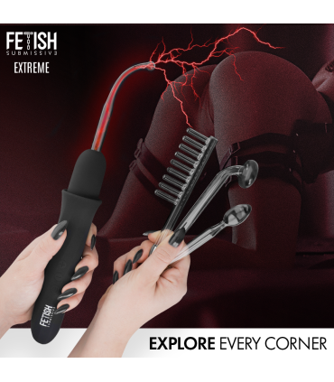 FETISH SUBMISSIVE VIBRADOR WAND ELECTROESTIMULACION ALTA FRECUENCIA