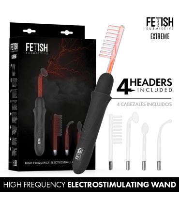FETISH SUBMISSIVE VIBRADOR WAND ELECTROESTIMULACION ALTA FRECUENCIA