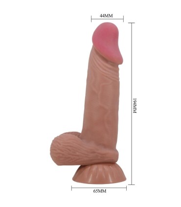 PRETTY LOVE SLIDING SKIN SERIES DILDO REALISTICO CON VENTOSA PIEL DESLIZANTE MORENO 194 CM