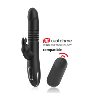 BLACKSILVER KENJI VIBRADOR RABBIT UP DOWN MANDO CONTROL REMOTO WATCHME