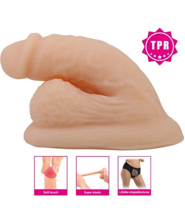 PRETTY LOVE WILDON DILDO ULTRA REALISTICO Y ELASTICO 10 CM NATURAL