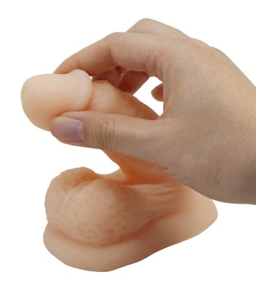 PRETTY LOVE WILDON DILDO ULTRA REALISTICO Y ELASTICO 10 CM NATURAL