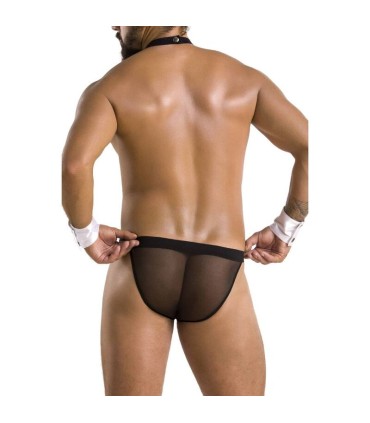 PASSION 036 SLIP ALFROJO NEGRO S M