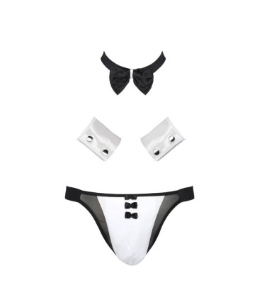 PASSION 036 SLIP ALFROJO NEGRO S M