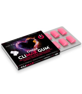 WUG Climax 1 X 8 UDS Chicle funcional con Maca Damiana y Ginseng para potenciar el deseo y la vitalidad intima