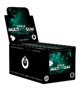 WUG Multivit Gum DISPLAY 12 X 8 UDS El chicle funcional que refuerza tus defensas cada dia
