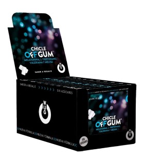 WUG Off Gum DISPLAY 12 X 8 UDS El chicle funcional que te ayuda a relajarte y dormir mejor