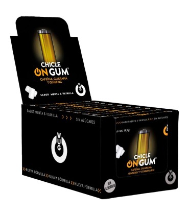 WUG On Gum DISPLAY 12 X 8 UDS Energia inmediata en formato chicle