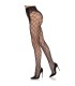 LEG AVENUE 1966 MEDIAS DE RED CON PANTY SIN ENTREPIERNA NEGRO TALLA UNICA