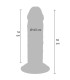 GET REAL DILDO DELUXE DONG GRUESO DE DOBLE DENSIDAD TPE 18 CM