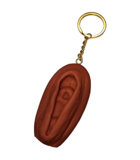 DIABLO PICANTE LLAVERO DE VAGINA TONO OSCURO