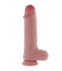 GET REAL PENE REALISTICO DELUXE CON TESTICULOS EXTRA GRUESO 31 CM