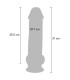 GET REAL PENE REALISTICO DELUXE CON TESTICULOS EXTRA GRUESO 31 CM