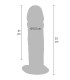 GET REAL DILDO DELUXE DONG GRUESO DE DOBLE DENSIDAD TPE 23 CM