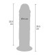 GET REAL DILDO DELUXE DONG GRUESO DE DOBLE DENSIDAD TPE 255 CM