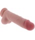 GET REAL PENE REALISTICO DELUXE CON TESTICULOS EXTRA GRUESO 25 CM